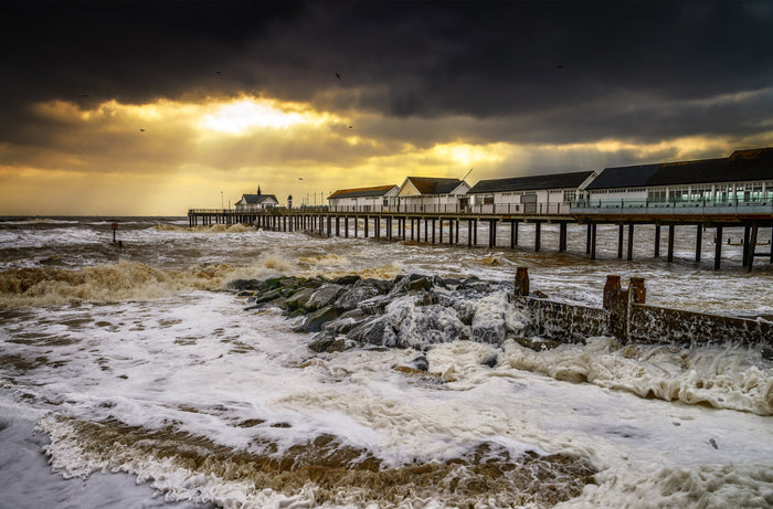 Moody Clouds at Southwold by Steve Docwra