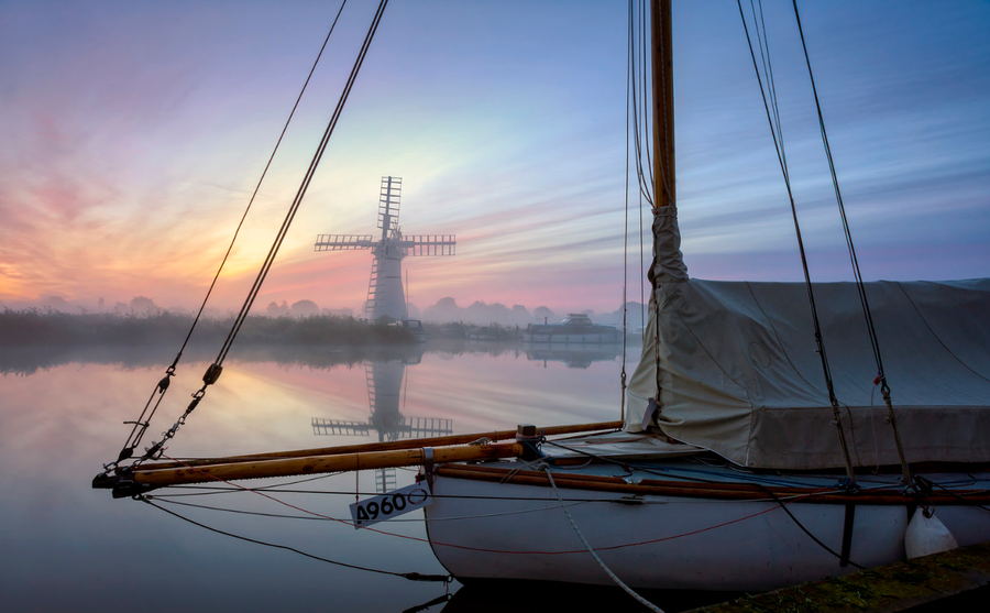 Norfolk Broads Mist by Steve Docwra