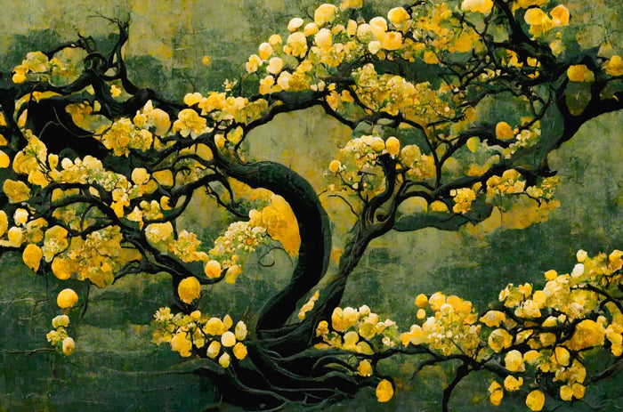 Golden Blossom Tree by Treechild