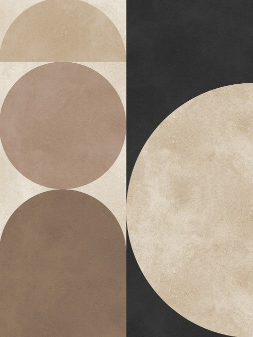 Abstract Moon Shapes archival giclée print by Victor Costa