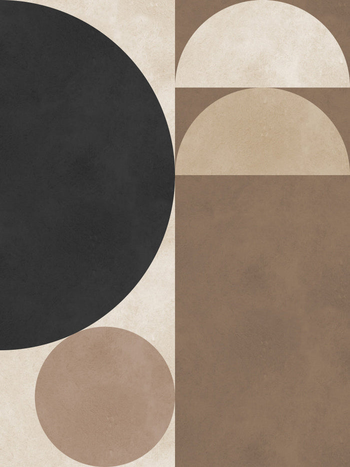 Neutral Geometric Abstract archival giclée print by Victor Costa