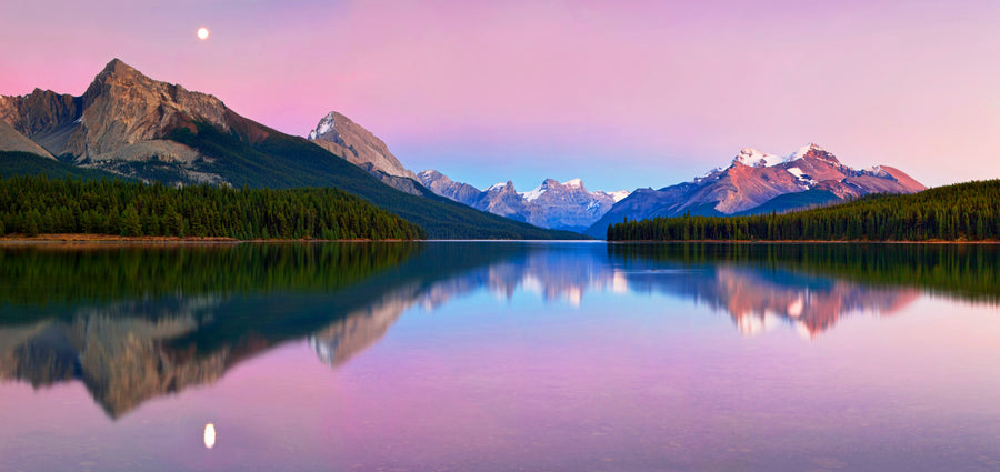 Twilight Mountain Lake archival giclée print by Yan Zhang